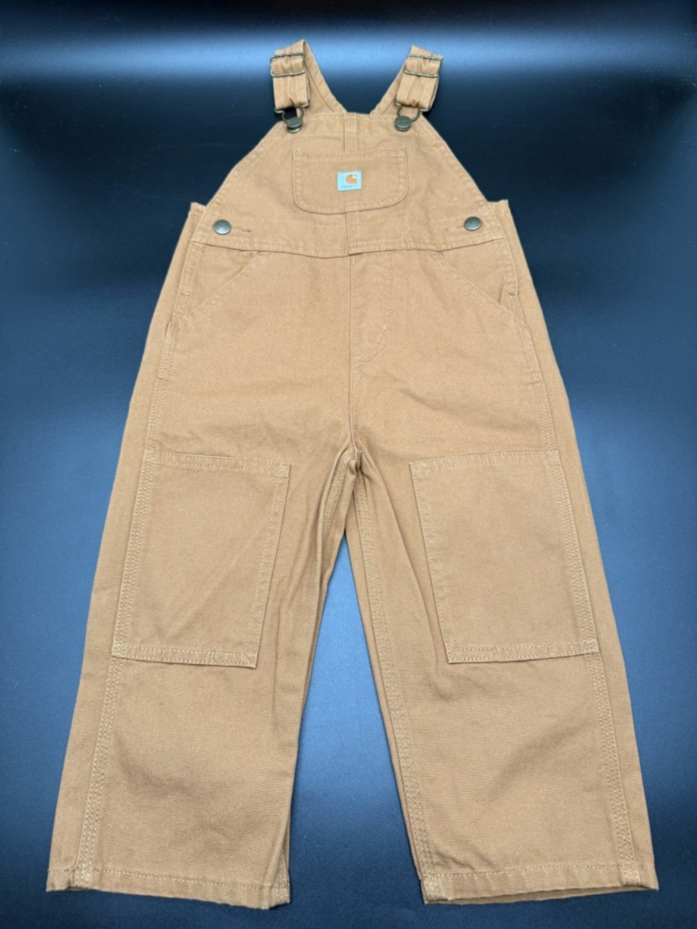 Carhartt Kids' Tan Canvas Overalls 2T New without tags